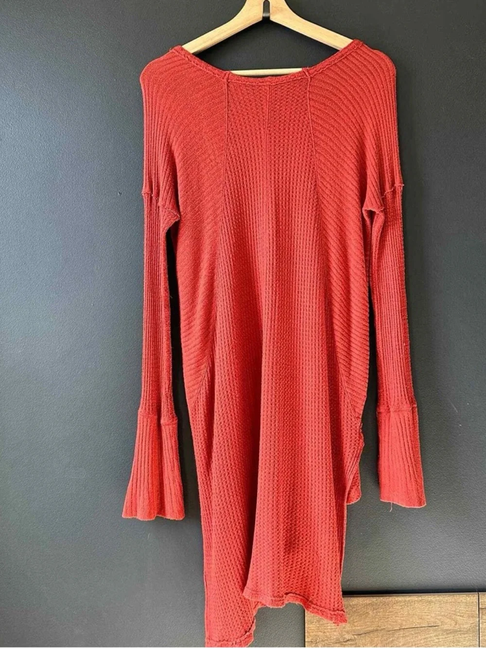 Free People Ventura Waffle Knit Thermal Tee